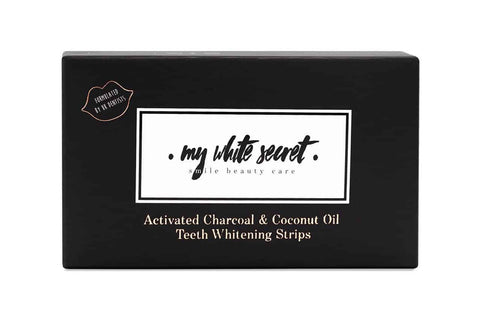 MY WHITE SECRET - Activated Charcoal & Coconut Oil Whitening Strips